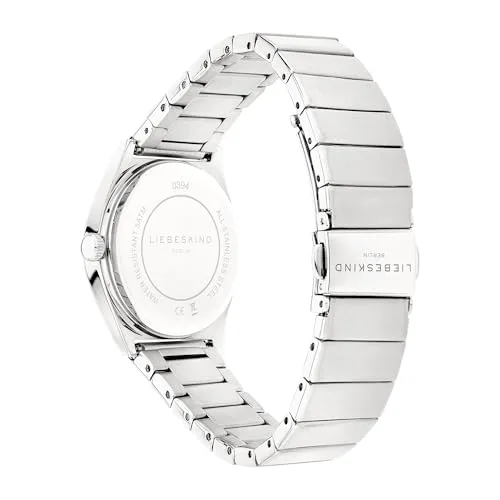 LIEBESKIND ▫️ Relógio de pulso Berlin para mulher – Relógio de quartzo de 33 mm com caixa redonda – Design e mostrador marcantes – Bracelete em aço inoxidável – Resistente à água até 3 ATM 4