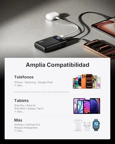 INIU ▫️ Power Bank, Pequeno, 20 000 mAh, 45 W, Carregamento Rápido, Bateria Externa de Viagem 6