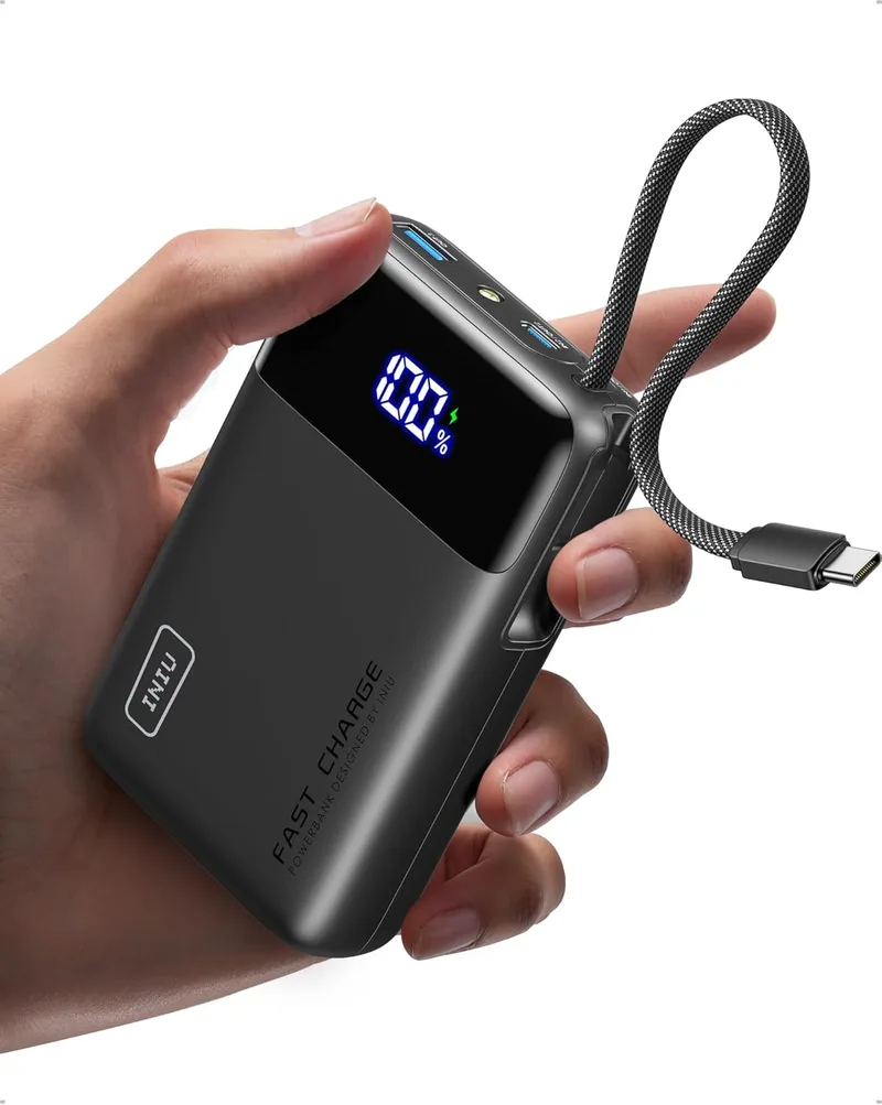 INIU ▫️ Power Bank, Pequeno, 20 000 mAh, 45 W, Carregamento Rápido, Bateria Externa de Viagem
