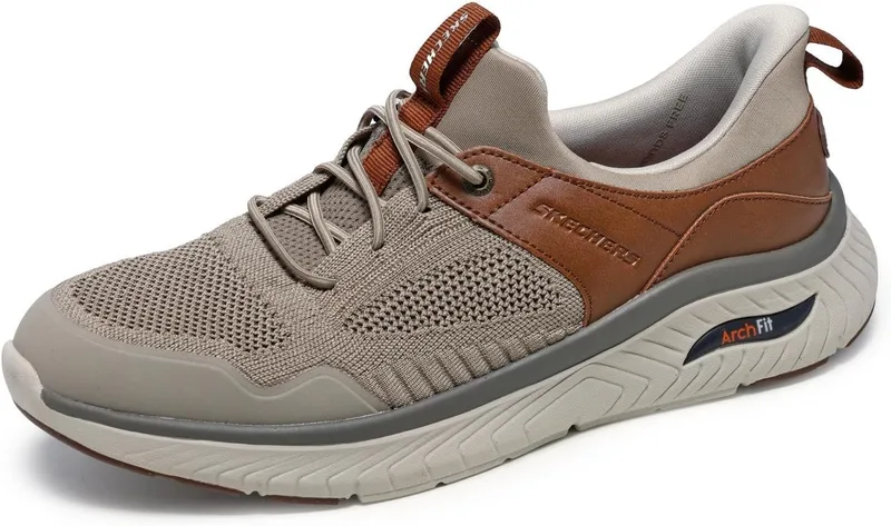 Skechers ▫️ Homem Arch Fit Crosser Emeric Slip-In Ténis Desportivos