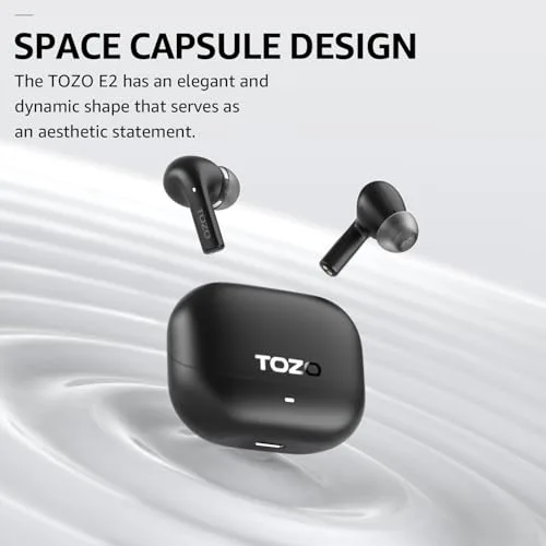 TOZO ▫️ Auscultadores sem fios E2 com Bluetooth 5.3: o teu som ideal, sempre 2