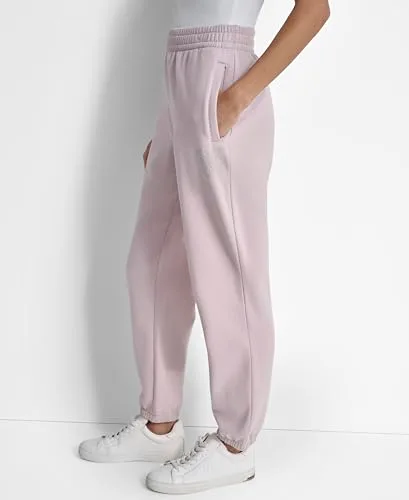 DKNY ▫️ Calças de treino com logótipo em strass e cintura alta para mulher 7
