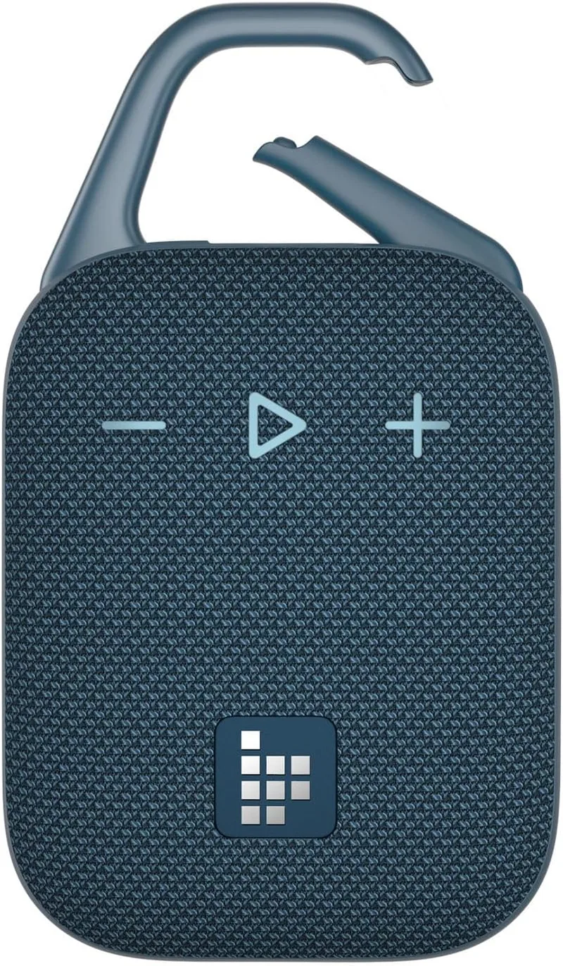 Tronsmart ▫️ Mirtune H1 Altifalante Portátil Bluetooth 5.3, Resistente à Água IPX7, 20 Horas de Reprodução, Som Potente e Graves Intensos, EQ Personalizável, para Ciclismo, Escalada, Viagens - Azul