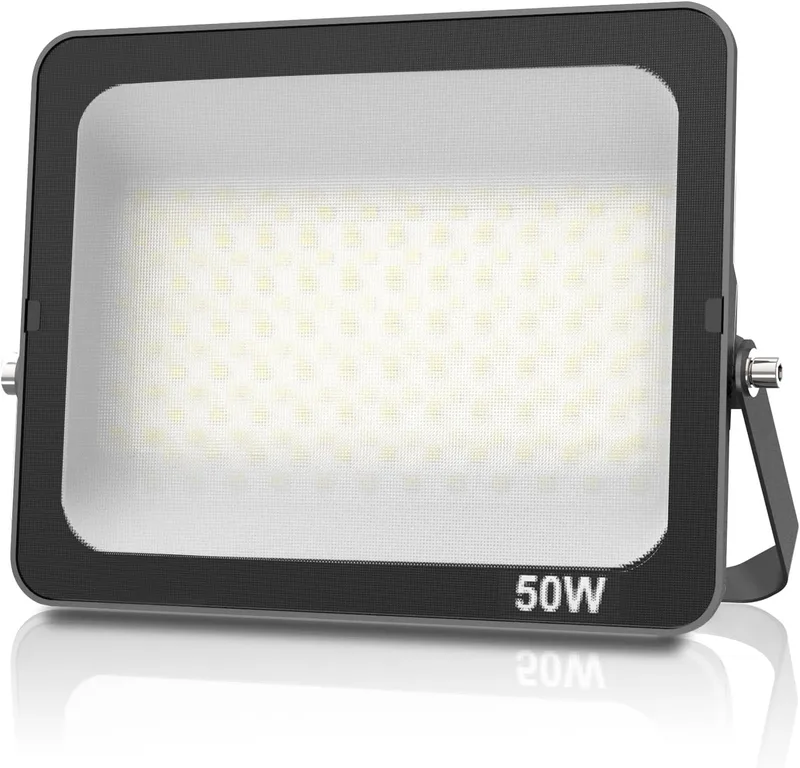JBdusn ▫️ Holofote LED para Exterior 50W, Holofote IP66 à prova d'água para Exterior 6500K Branco Frio, Iluminação de Segurança para Casa, Pátio, Garagem, Terraço, Terraço