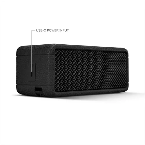 Marshall ▫️ Emberton III: Altifalantes Bluetooth portáteis, sem fios, emparelháveis, com classificação IP67 (resistentes ao pó e à água), mais de 32 horas de autonomia de reprodução – Preto e latão 7