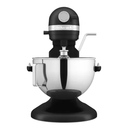 KitchenAid ▫️ Batedeira e amassadeira Bowl-Lift 5,2 L Heavy Duty, corpo e engrenagens metálicas, 11 velocidades, Flex Edge, 67 pontos de contacto, preto mate 4