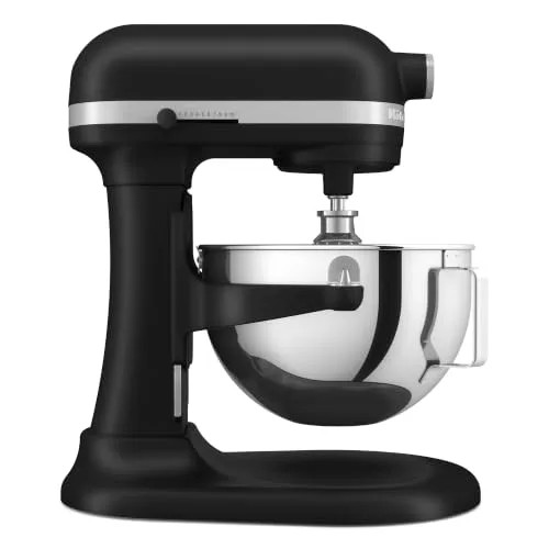 KitchenAid ▫️ Batedeira e amassadeira Bowl-Lift 5,2 L Heavy Duty, corpo e engrenagens metálicas, 11 velocidades, Flex Edge, 67 pontos de contacto, preto mate 7