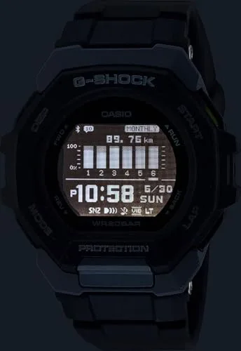 G-Shock ▫️ Casio G-SQUAD GBD-300-1ER Relógio de pulso para homem com tecnologia Bluetooth 7