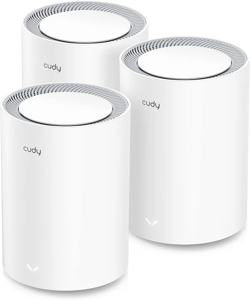 Cudy ▫️ AX3000 2.5G Wi-Fi Mesh System 6 Router, Ethernet Backhaul, Wireguard, OpenVPN, Zerotier, CloudFlare, DDNS, M3000 3-Pack