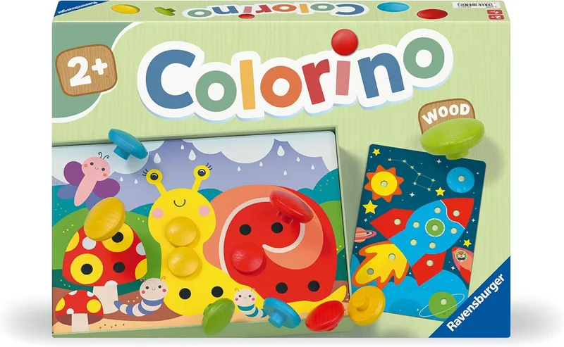 Ravensburger ▫️ Colorino, Jogos de mesa para crianças a partir dos 2 anos, Aprender a colorir, Presente para crianças a partir dos 2 anos, Brinquedo para aprender as cores, Versão em espanhol