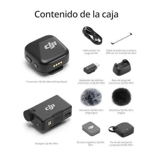 DJI ▫️ Mic Mini (1 TX + 1 RX), superleve, som rico em detalhes 6