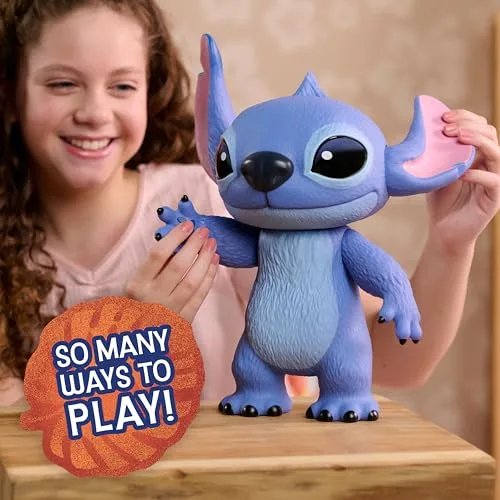 Just Play ▫️ Figura de vinil de 35,6 cm do filme «Stitch» da Disney, 3 pontos de articulação para brincar ou expor, estatueta articulada, brinquedos para crianças a partir dos 3 anos 5