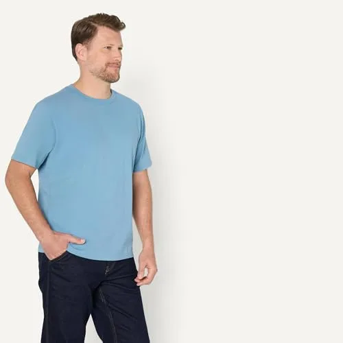 Amazon Essentials ▫️ T-shirt masculina de corte largo em algodão grosso 3