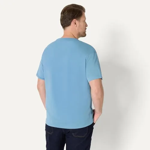 Amazon Essentials ▫️ T-shirt masculina de corte largo em algodão grosso 4