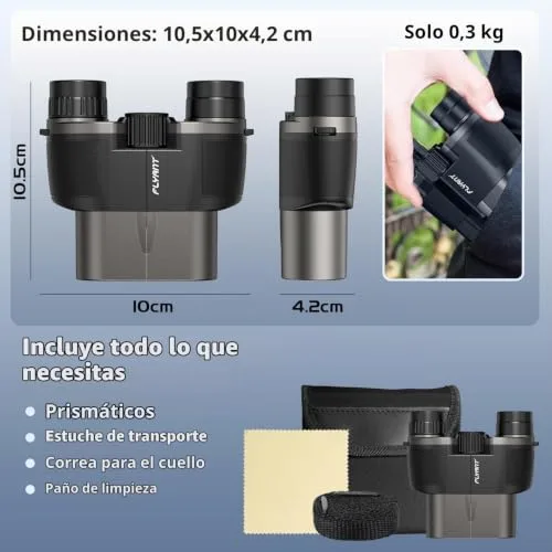 FLYANT ▫️ Binóculos compactos 12x25 para crianças e adultos, ideais para observação de aves, teatro e concertos, caça e eventos desportivos 3