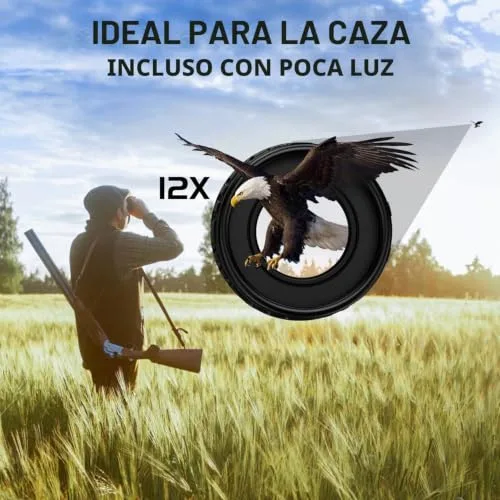 FLYANT ▫️ Binóculos compactos 12x25 para crianças e adultos, ideais para observação de aves, teatro e concertos, caça e eventos desportivos 6