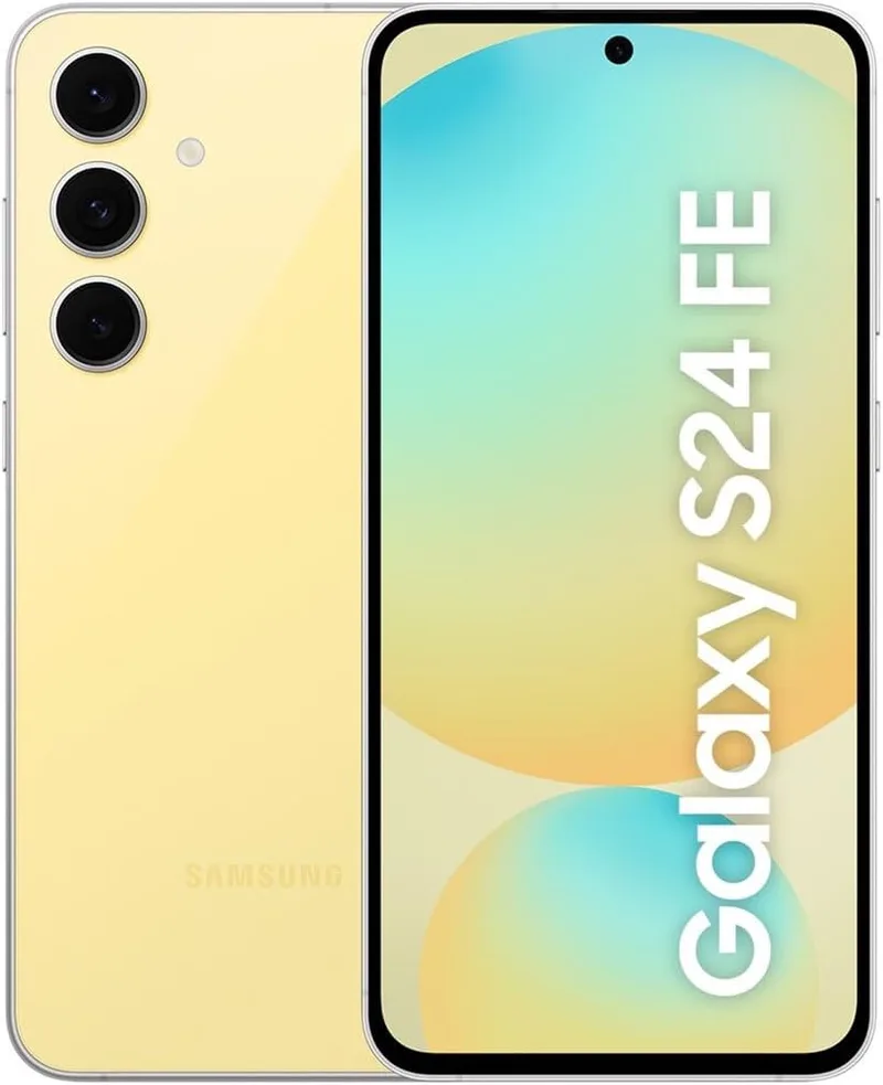 Samsung ▫️ Galaxy S24 FE 128 GB Amarelo UE, ecrã OLED de 16,91 cm (6,7"), Android 14, câmara tripla de 50 MP (SM-S721BZYDEUE) - [Versões em italiano, húngaro, polaco, romeno, austríaco e suíço]