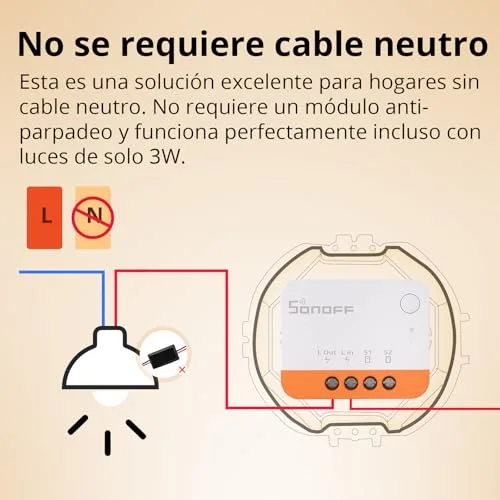 SONOFF ▫️ ZBMINIL2 Interruptor Inteligente Zigbee, sem neutro, mini-módulo de relé para iluminação, controlo de 2 vias, compatível com Alexa e Google Home, requer um hub Zigbee 2