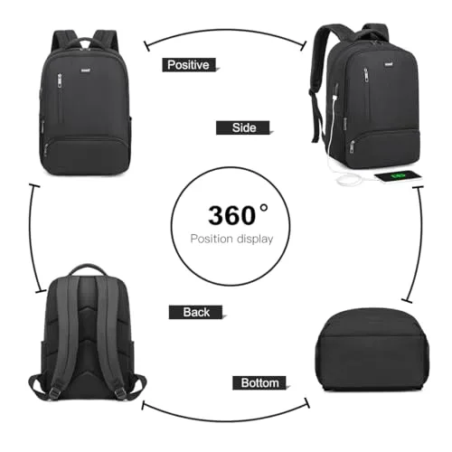 Kono ▫️ Mochila para homem: Mochila para portátil de 15,6 polegadas, mochila escolar para rapazes, mochila de viagem para homem 2