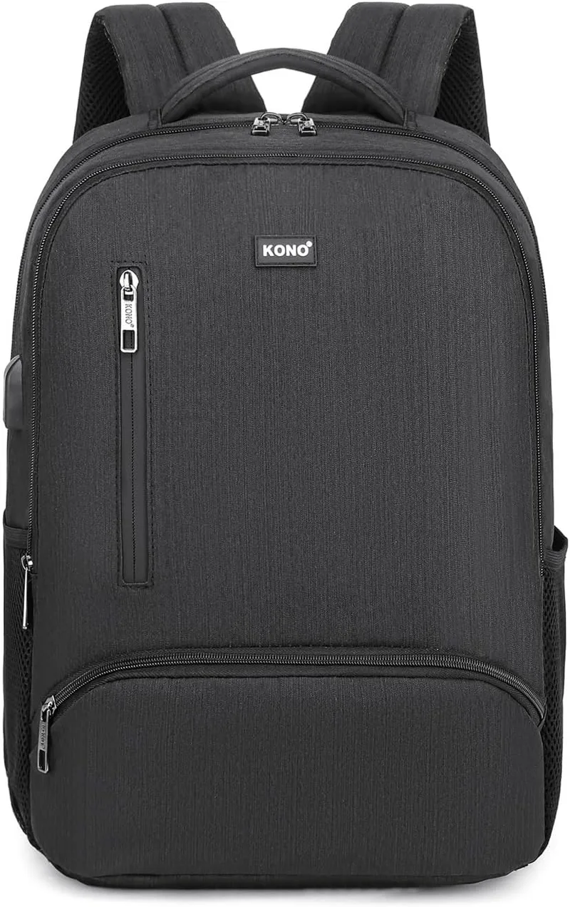 Kono ▫️ Mochila para homem: Mochila para portátil de 15,6 polegadas, mochila escolar para rapazes, mochila de viagem para homem