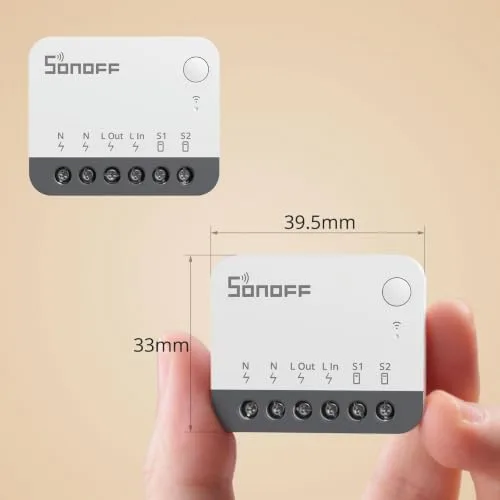 SONOFF ▫️ ZBMINIR2 Interruptor Zigbee, Conjunto de 2, Sem neutro 2