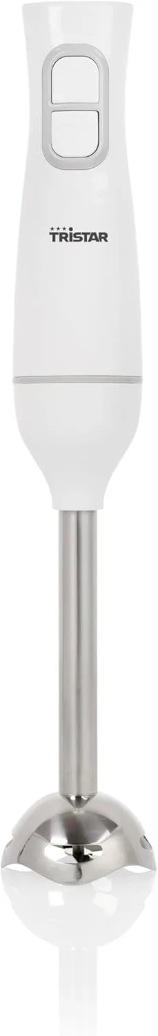 Tristar ▫️ Varinha mágica varinha mágica com base em aço inoxidável, função pulsar e turbo, forma ergonómica, branca, MX-4880