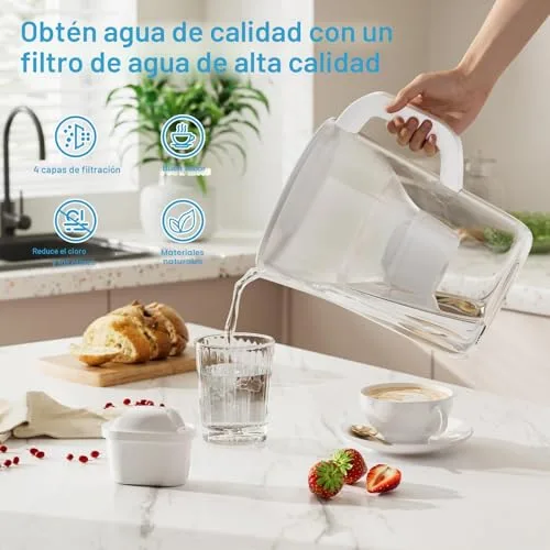 BREOILUTLE ▫️ Cartuchos de filtro de água compatíveis com o fervedor Brita Marella, filtro de água de substituição para Brita Maxtra+ Plus, Maxtra Pro e All-in-1, reduz as impurezas (8, clássico) 3
