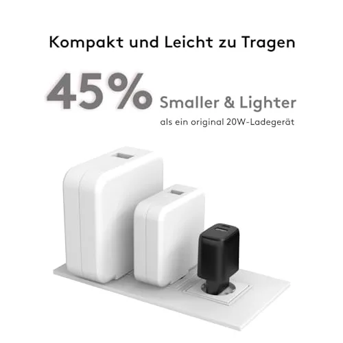 Qackenm ▫️ Carregador USB-C de 20 W com cabo USB-C de 2 m, carregador rápido, fonte de alimentação para iPad, ficha, compatível com o iPhone 16/15/iPhone 15 Plus/iPhone 15 Pro/iPhone 15 Pro Max/iPad e muito mais 5