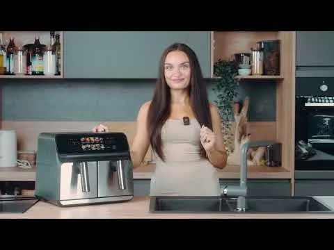 Profi Cook ▫️ Proficook, Fritadeira de Ar Quente com Dois Compartimentos de 8 L PC-FR1287H, 2 Recipientes de 4 L, Aço Inoxidável, 9 Programas Automáticos, Poupança de Energia, Desligamento Automático, Fritadeira de Ar 2