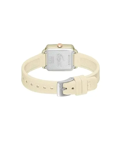 Lacoste ▫️ Relógio com movimento de quartzo e três ponteiros para mulher, da coleção 12.12 Flow, com bracelete em silicone 4