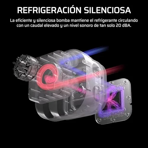 Corsair ▫️ NAUTILUS 240 RS ARGB – Sistema de arrefecimento líquido para CPU – AIO de 240 mm – Ligação direta à placa-mãe – Intel LGA 1851/1700, AMD AM5/AM4 – 2 ventoinhas RS120 ARGB incluídas – Preto 7
