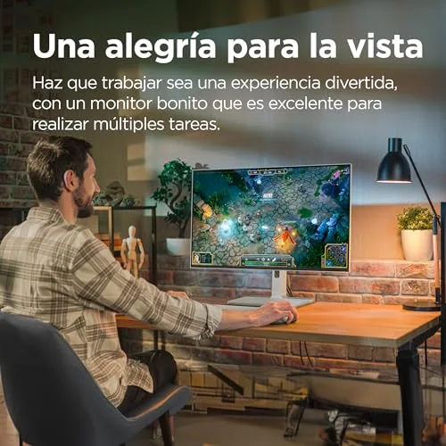 Lenovo ▫️ L27h-4A - Monitor QHD de 27" (IPS, 4 laterais ultrafinas, HDMI - DP - USB-C, 16:9, Taxa de atualização de 100 Hz, Tempo de resposta de 1 ms, Montagem VESA de 100 mm, Ajuste de inclinação/altura/rotação/giro) - Cinzento 5