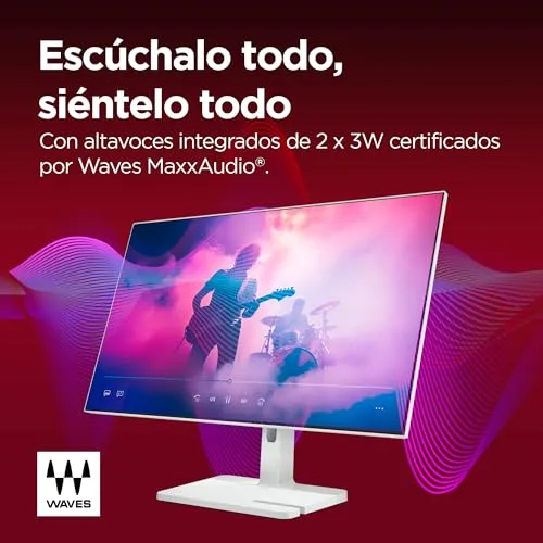 Lenovo ▫️ L27h-4A - Monitor QHD de 27" (IPS, 4 laterais ultrafinas, HDMI - DP - USB-C, 16:9, Taxa de atualização de 100 Hz, Tempo de resposta de 1 ms, Montagem VESA de 100 mm, Ajuste de inclinação/altura/rotação/giro) - Cinzento 6