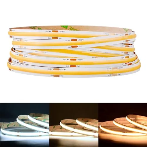THUNGCIT ▫️ 24 V, 9 W/m, LED COB 1600, fita LED de 16,4 pés, 4000 K, branco natural 6