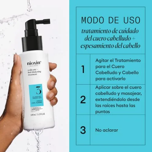 NIOXIN ▫️ Sistema 3 - Soro densificador sem enxaguamento para cabelo pintado e danificado com enfraquecimento ligeiro - Com biotina e niacinamida (100 ml) 5