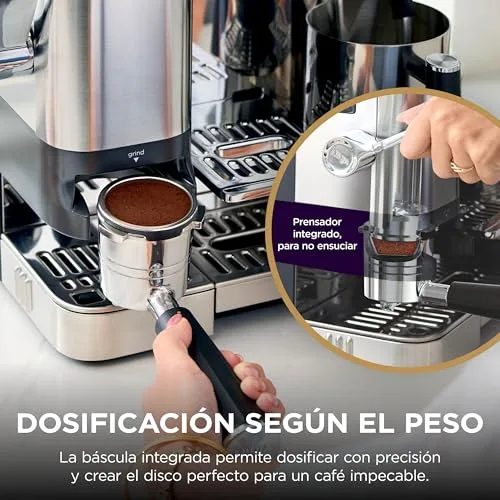 Ninja ▫️ Luxe Pro, Máquina de café 3 em 1, com moedor e bocal para espumar leite, Prateada 3
