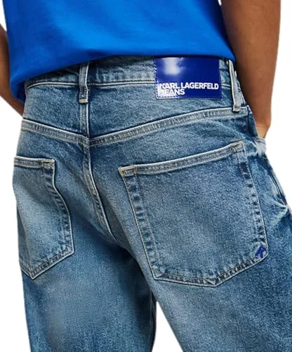 KARL LAGERFELD JEANS ▫️ Calças de ganga Karl Lagerfeld para homem, corte afunilado 2