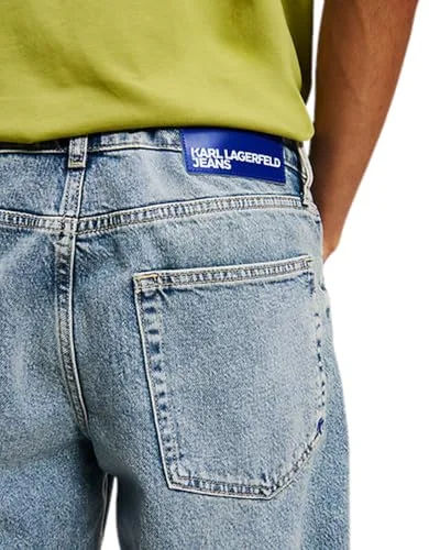 KARL LAGERFELD JEANS ▫️ Calças de ganga Karl Lagerfeld para homem, corte reto 2