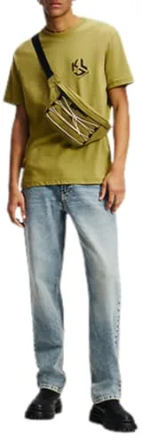 KARL LAGERFELD JEANS ▫️ Calças de ganga Karl Lagerfeld para homem, corte reto 4