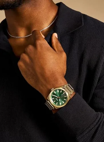 Fossil ▫️ Relógio Everett para homem, movimento de quartzo com data, três ponteiros e bracelete em pele ou aço 4