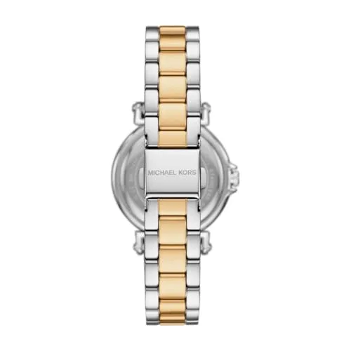 Michael Kors ▫️ Relógio Maren para mulher, movimento de quartzo com três ponteiros e bracelete em aço ou pele 2