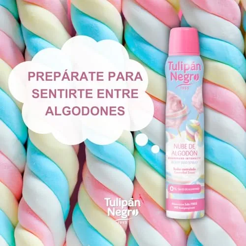 TULIPAN NEGRO ▫️ Tulipán Negro Desodorizante para Mulher em Spray «Nuvem de Algodão», Sem Alumínio, 200 ml 2