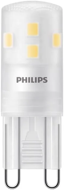 Philips ▫️ Lâmpada LED tipo cápsula G9 de 25 W, luz branca quente 2700 K, 220 lm, vida útil de 15 000 horas, embalagem de 3 unidades