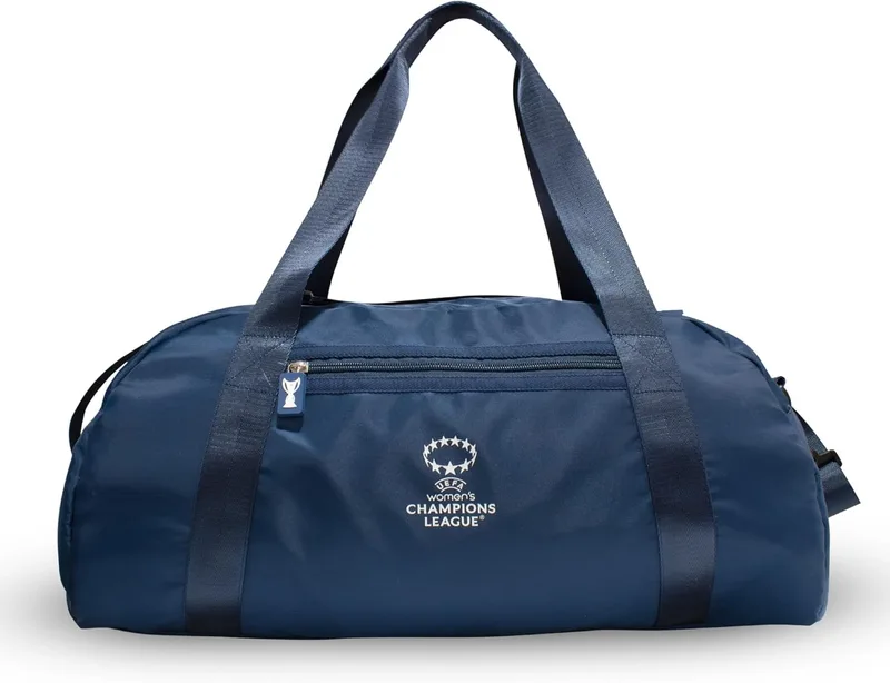 UEFA ▫️ Saco de desporto unissexo da Liga dos Campeões para mulher, cor azul, Blue | Licença oficial, saco de ginásio espaçoso com compartimentos duplos, ideal para desporto e viagens de fim de semana