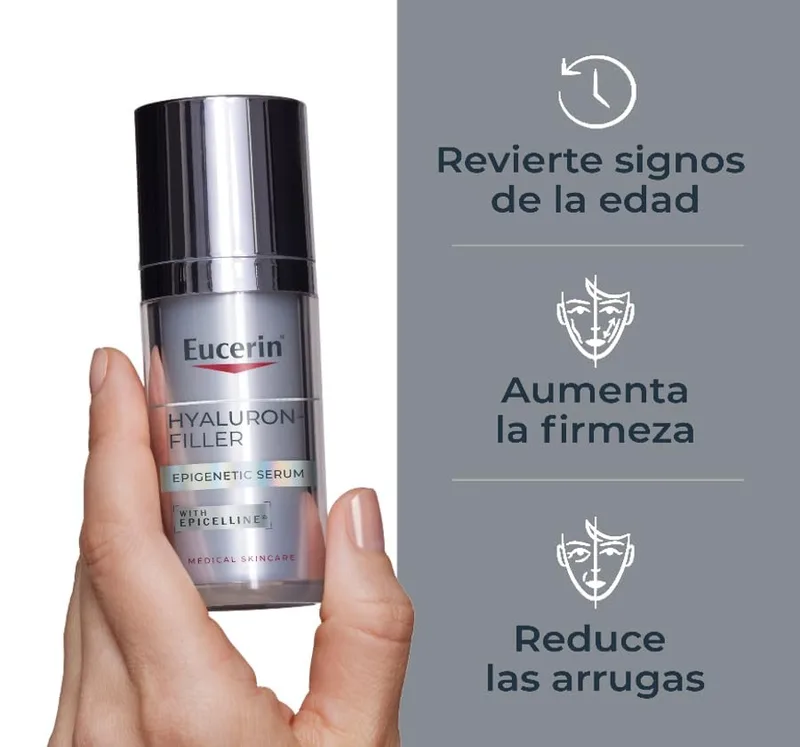 Eucerin ▫️ Hyaluron-Filler Epigenetic Serum (30 ml), sérum antienvelhecimento que corrige os 10 sinais de envelhecimento, com ácido hialurónico e Epicelline, para uma aparência mais jovem do que a sua idade real 2