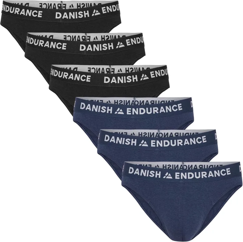 DANISH ENDURANCE ▫️ Men's Bamboo Briefs, Ultra Soft Men's Briefs, 6-Pack - Roupa de homem, Roupa interior