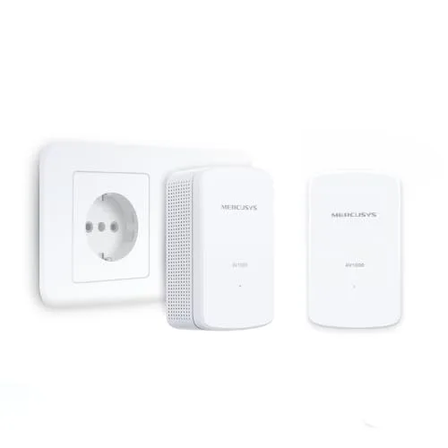 MERCUSYS ▫️ Kit MP500 - Powerline AV1000, Plug & Play, streaming 4K e jogos 3