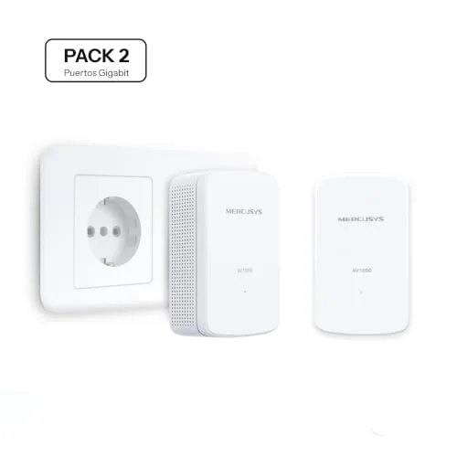 MERCUSYS ▫️ Kit MP500 - Powerline AV1000, Plug & Play, streaming 4K e jogos 4