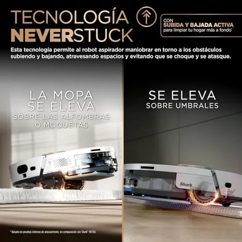 Shark ▫️ PowerDetect, Aspirador e Esfregona Robóticos 2 em 1, Branco, AV2800ZEEUWH 5