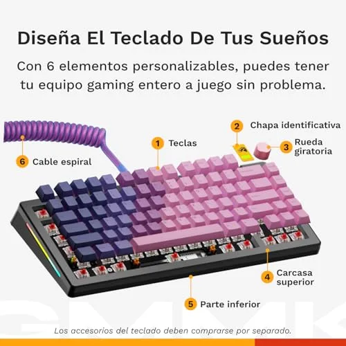GLORIOUS ▫️ GMMK 3 Pro 75% Barebones - Caixa de teclado modular ISO 3